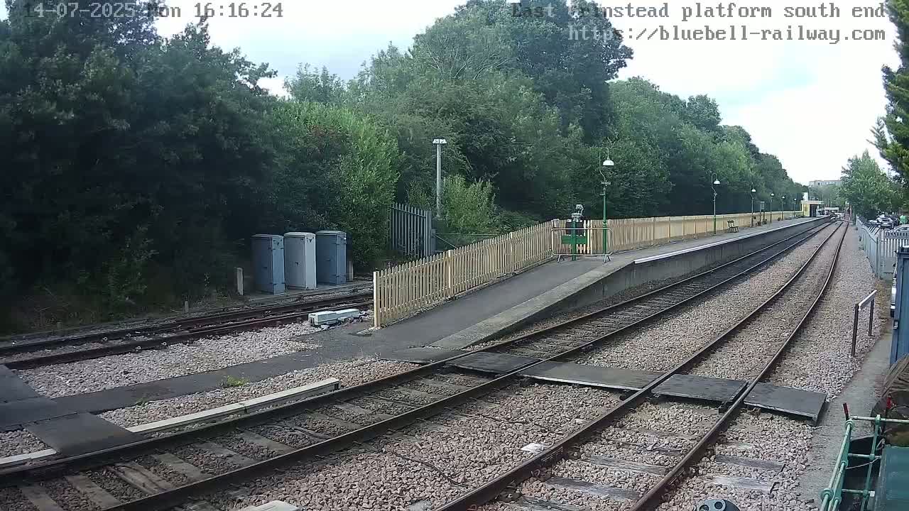 East Grinstead Station Bluebell Railway Platforms South End Live Cam - Mid Sussex, East Sussex, South East, England, United Kingdom