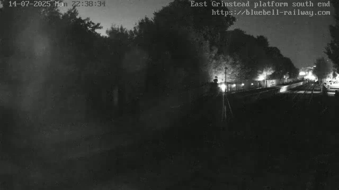 East Grinstead Station Bluebell Railway Platforms South End Live Cam - Mid Sussex, East Sussex, South East, England, United Kingdom