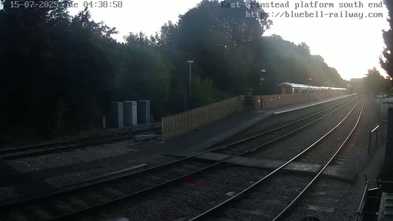 East Grinstead Station Bluebell Railway Platforms South End Live Cam - Mid Sussex, East Sussex, South East, England, United Kingdom