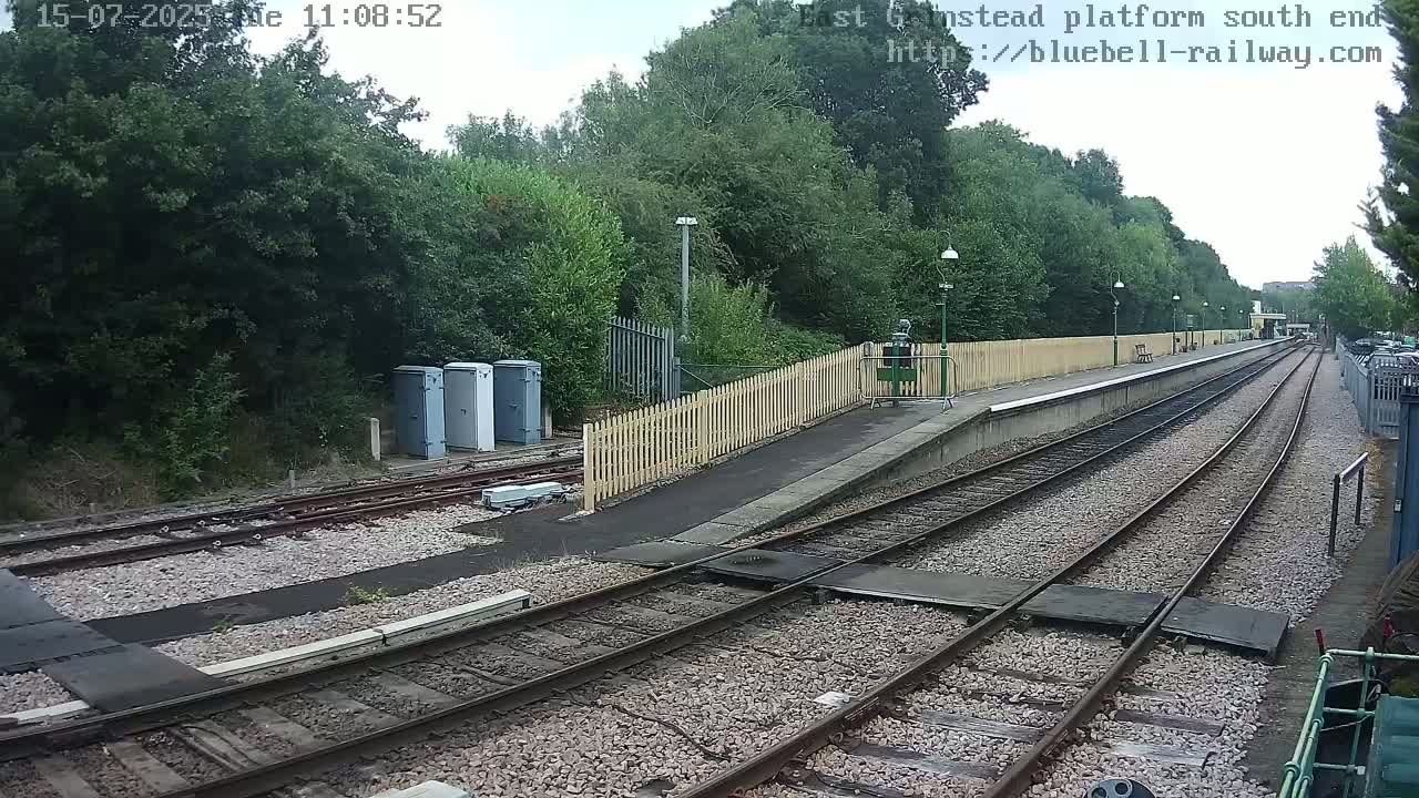 East Grinstead Station Bluebell Railway Platforms South End Live Cam - Mid Sussex, East Sussex, South East, England, United Kingdom