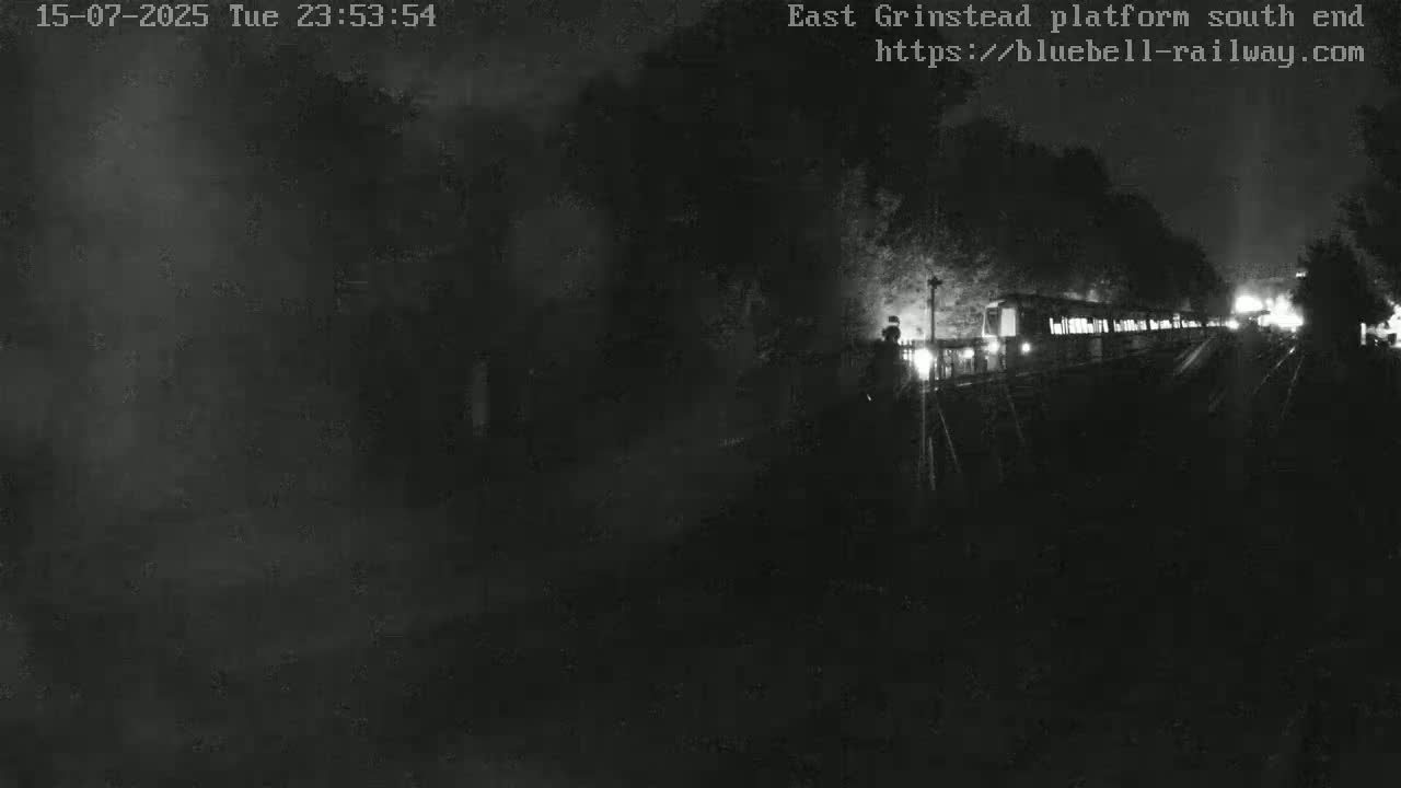 East Grinstead Station Bluebell Railway Platforms South End Live Cam - Mid Sussex, East Sussex, South East, England, United Kingdom