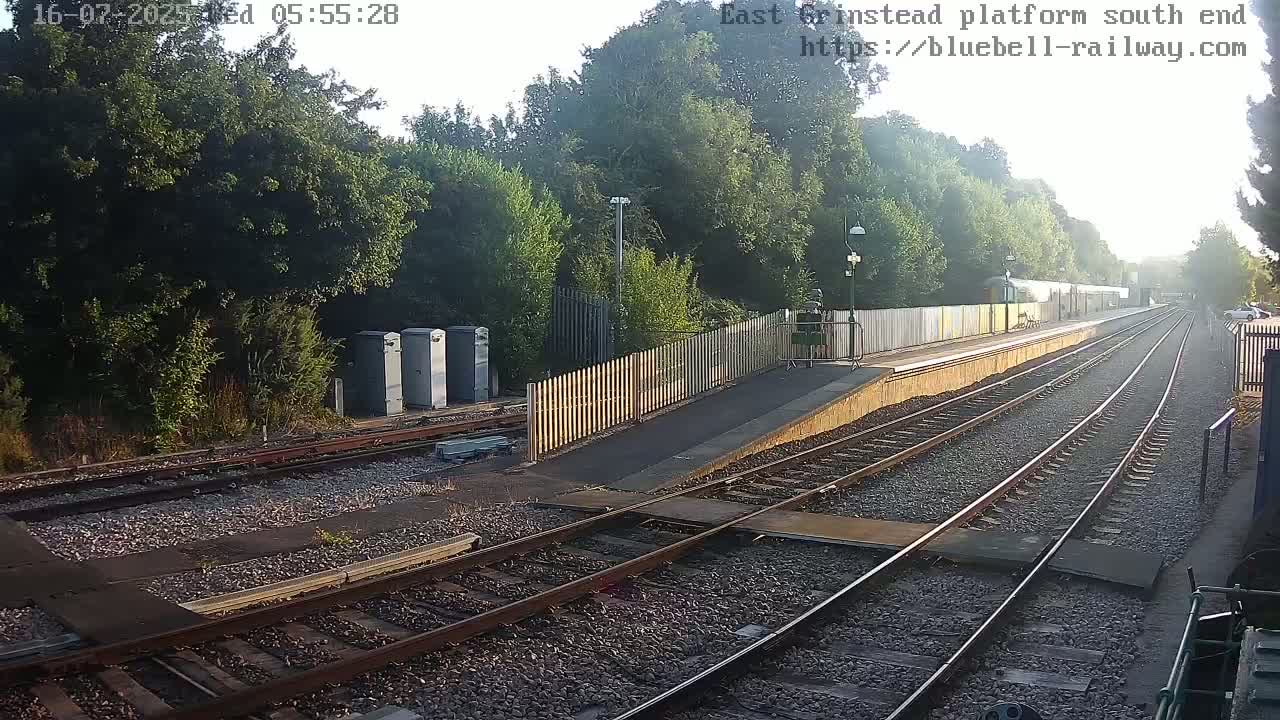 East Grinstead Station Bluebell Railway Platforms South End Live Cam - Mid Sussex, East Sussex, South East, England, United Kingdom