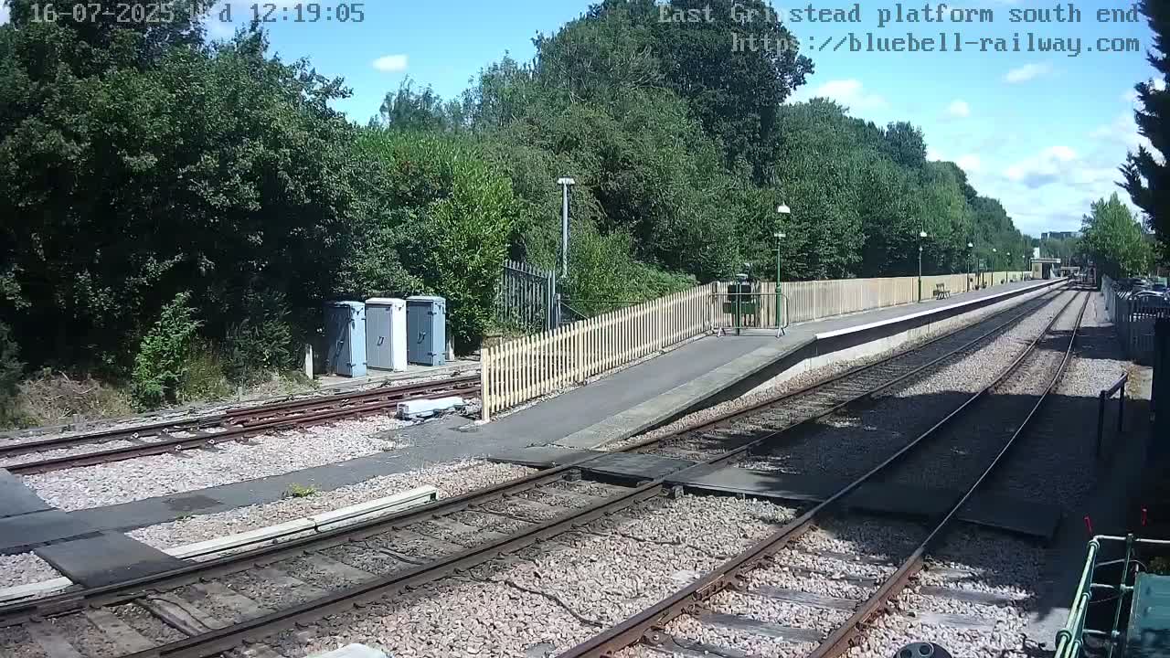 East Grinstead Station Bluebell Railway Platforms South End Live Cam - Mid Sussex, East Sussex, South East, England, United Kingdom