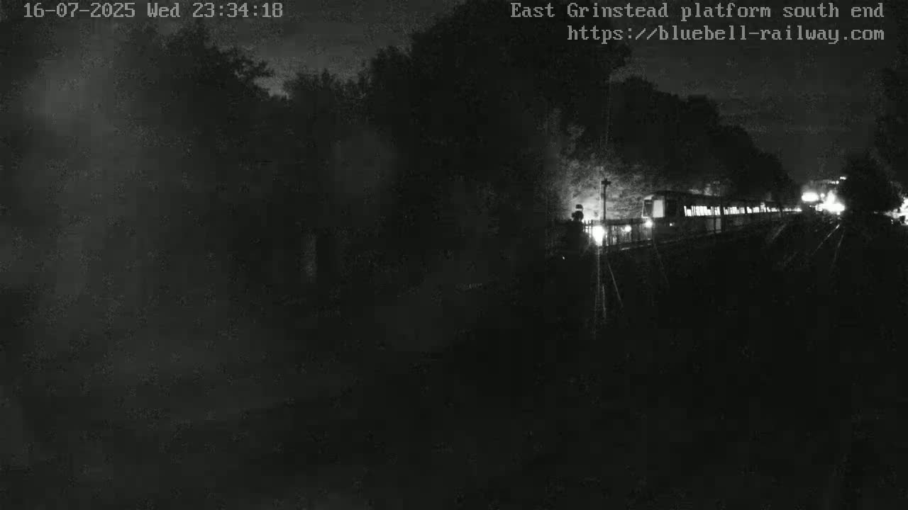 East Grinstead Station Bluebell Railway Platforms South End Live Cam - Mid Sussex, East Sussex, South East, England, United Kingdom