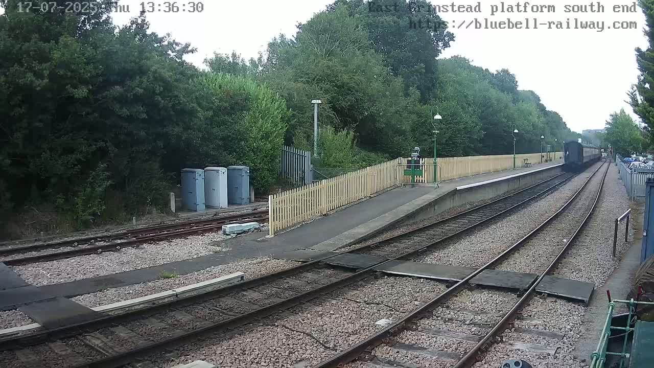 East Grinstead Station Bluebell Railway Platforms South End Live Cam - Mid Sussex, East Sussex, South East, England, United Kingdom
