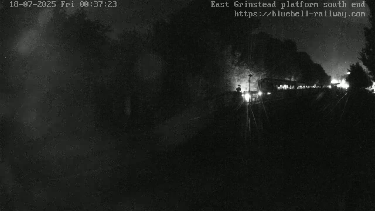 East Grinstead Station Bluebell Railway Platforms South End Live Cam - Mid Sussex, East Sussex, South East, England, United Kingdom