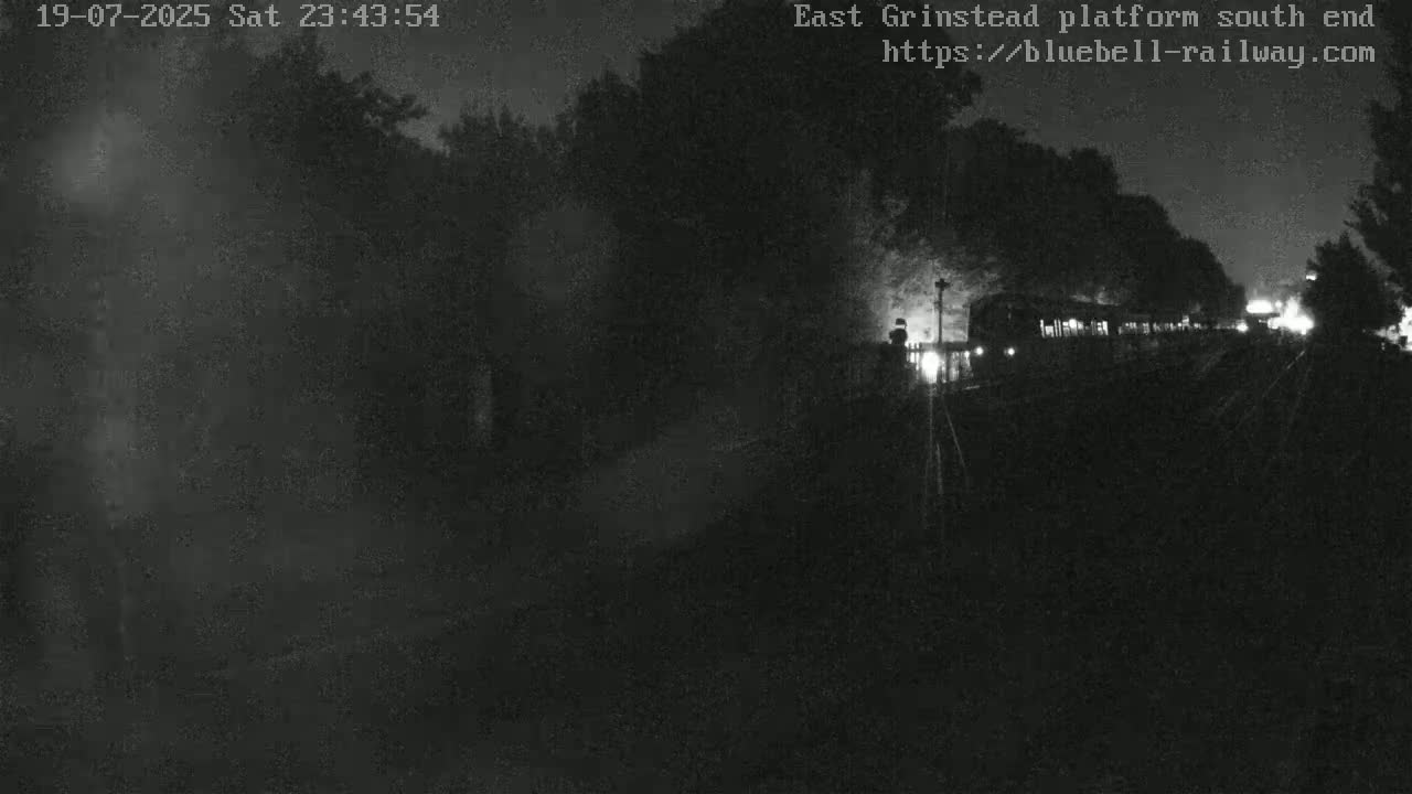 East Grinstead Station Bluebell Railway Platforms South End Live Cam - Mid Sussex, East Sussex, South East, England, United Kingdom