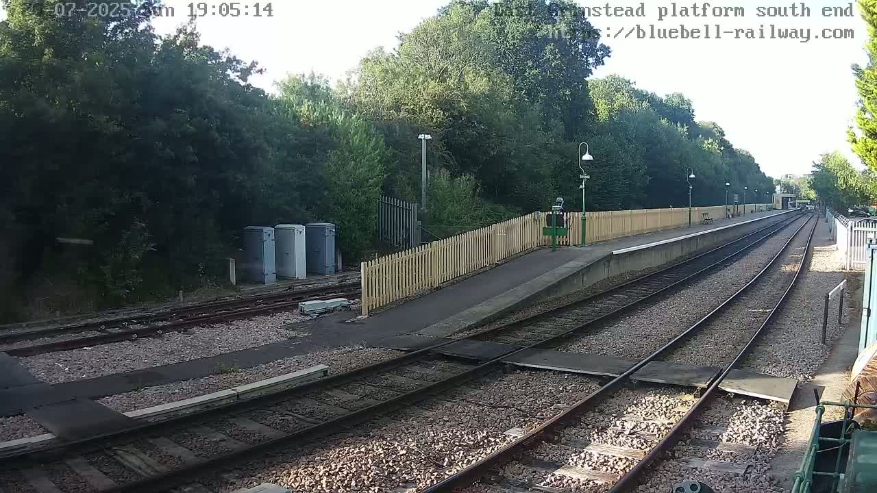 East Grinstead Station Bluebell Railway Platforms South End Live Cam - Mid Sussex, East Sussex, South East, England, United Kingdom