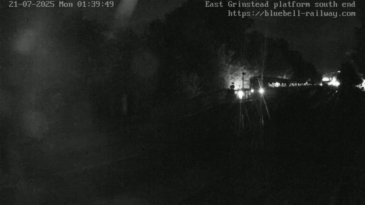 East Grinstead Station Bluebell Railway Platforms South End Live Cam - Mid Sussex, East Sussex, South East, England, United Kingdom