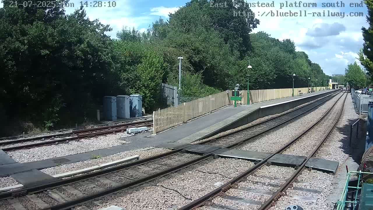 East Grinstead Station Bluebell Railway Platforms South End Live Cam - Mid Sussex, East Sussex, South East, England, United Kingdom