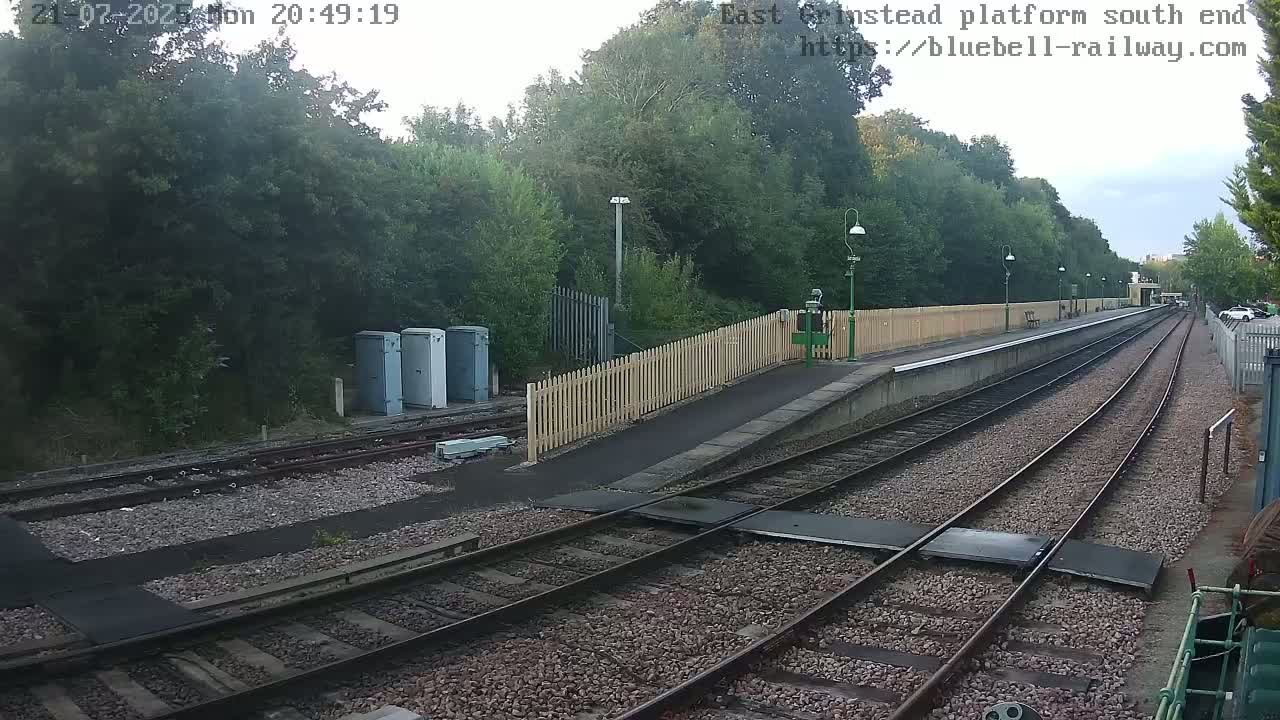 East Grinstead Station Bluebell Railway Platforms South End Live Cam - Mid Sussex, East Sussex, South East, England, United Kingdom