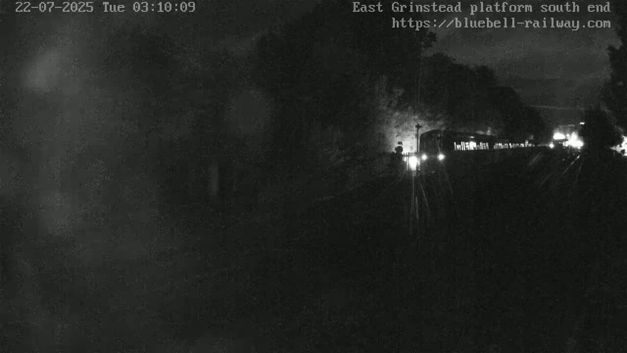 East Grinstead Station Bluebell Railway Platforms South End Live Cam - Mid Sussex, East Sussex, South East, England, United Kingdom