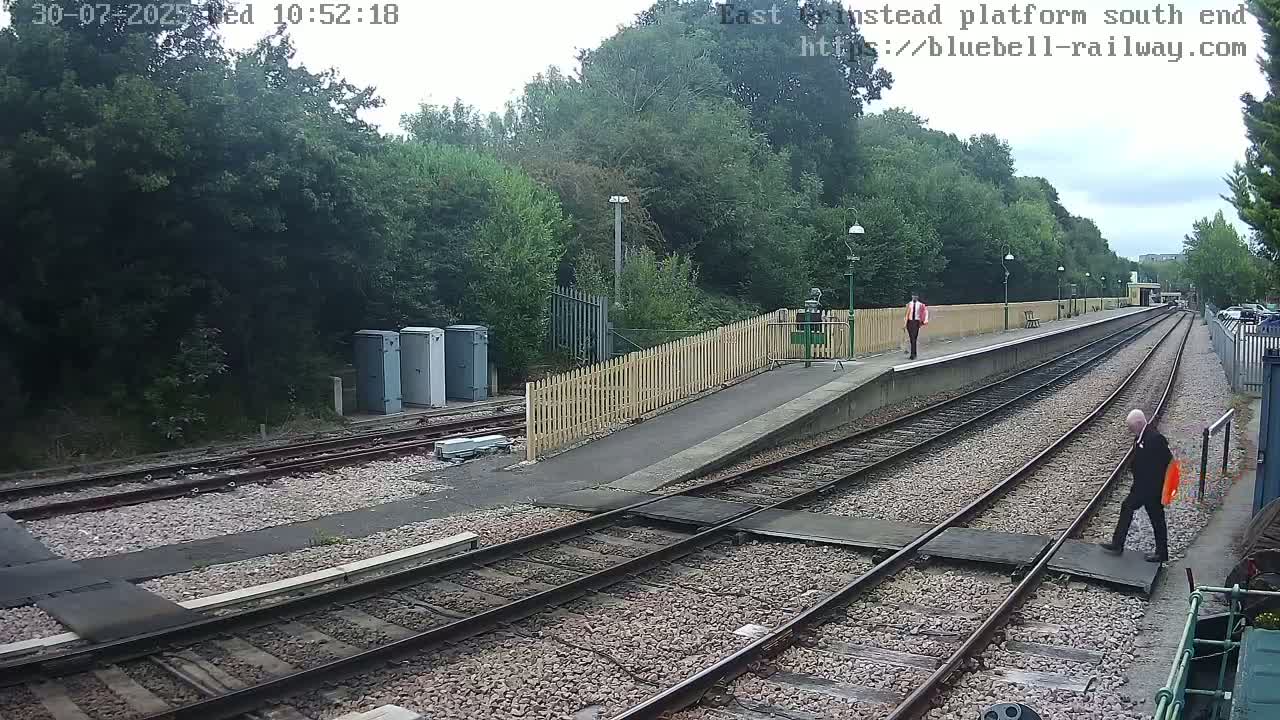 East Grinstead Station Bluebell Railway Platforms South End Live Cam - Mid Sussex, East Sussex, South East, England, United Kingdom