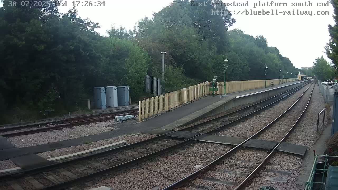 East Grinstead Station Bluebell Railway Platforms South End Live Cam - Mid Sussex, East Sussex, South East, England, United Kingdom