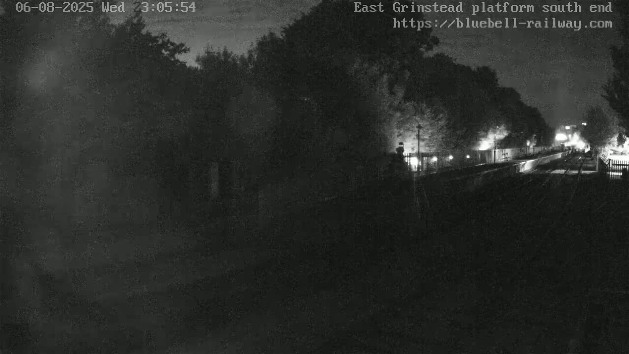 East Grinstead Station Bluebell Railway Platforms South End Live Cam - Mid Sussex, East Sussex, South East, England, United Kingdom
