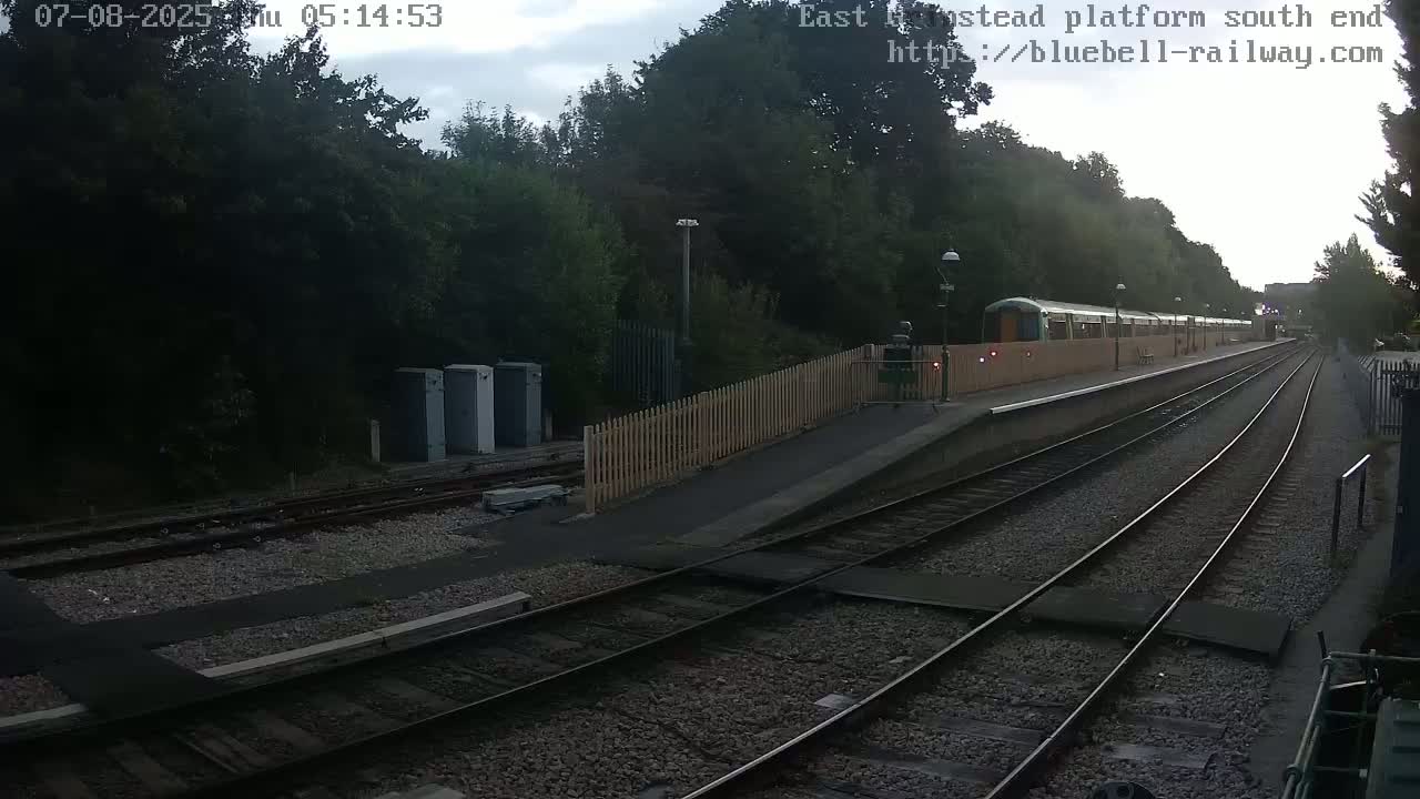 East Grinstead Station Bluebell Railway Platforms South End Live Cam - Mid Sussex, East Sussex, South East, England, United Kingdom