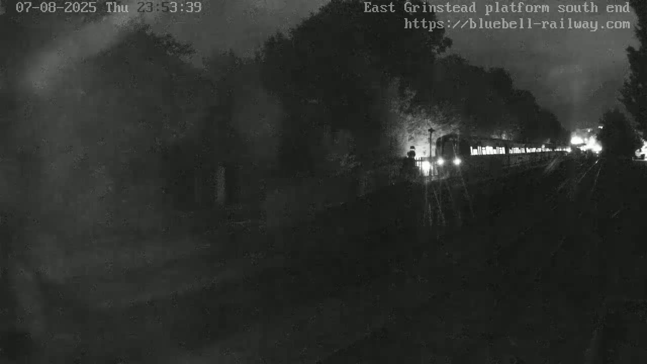 East Grinstead Station Bluebell Railway Platforms South End Live Cam - Mid Sussex, East Sussex, South East, England, United Kingdom