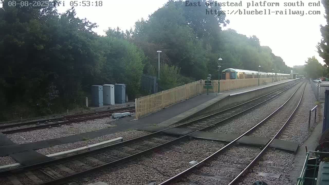 East Grinstead Station Bluebell Railway Platforms South End Live Cam - Mid Sussex, East Sussex, South East, England, United Kingdom