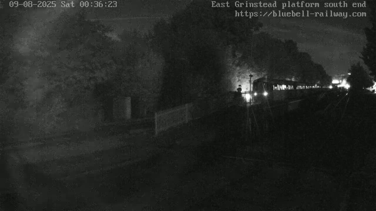 East Grinstead Station Bluebell Railway Platforms South End Live Cam - Mid Sussex, East Sussex, South East, England, United Kingdom