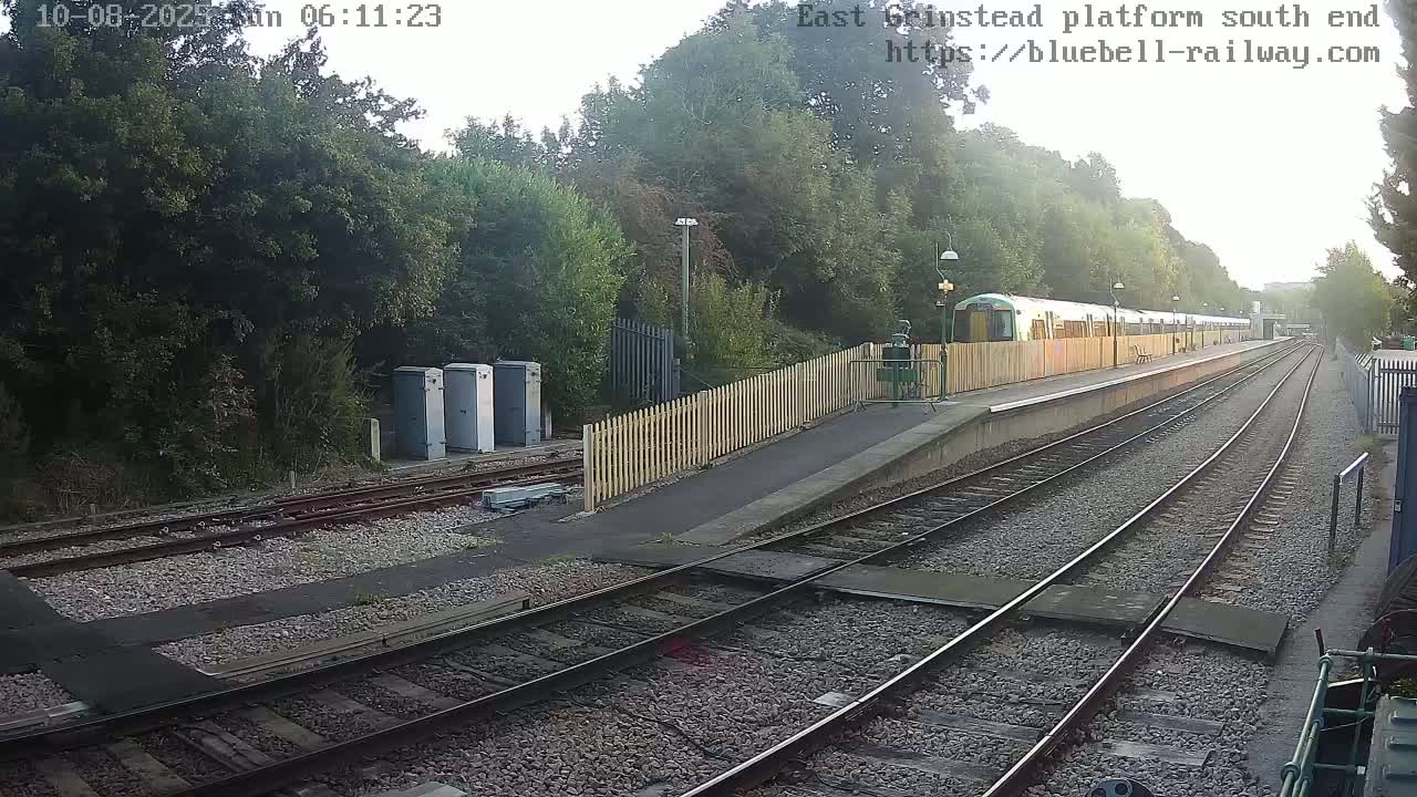 East Grinstead Station Bluebell Railway Platforms South End Live Cam - Mid Sussex, East Sussex, South East, England, United Kingdom