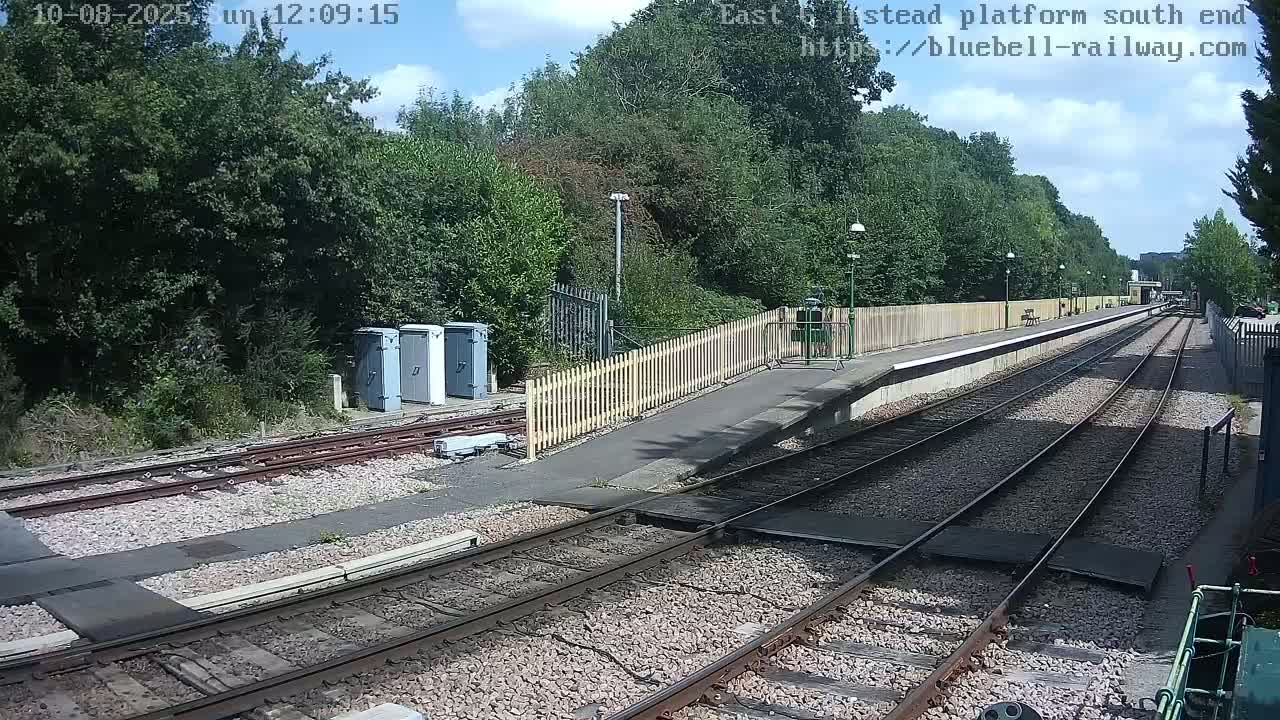 East Grinstead Station Bluebell Railway Platforms South End Live Cam - Mid Sussex, East Sussex, South East, England, United Kingdom