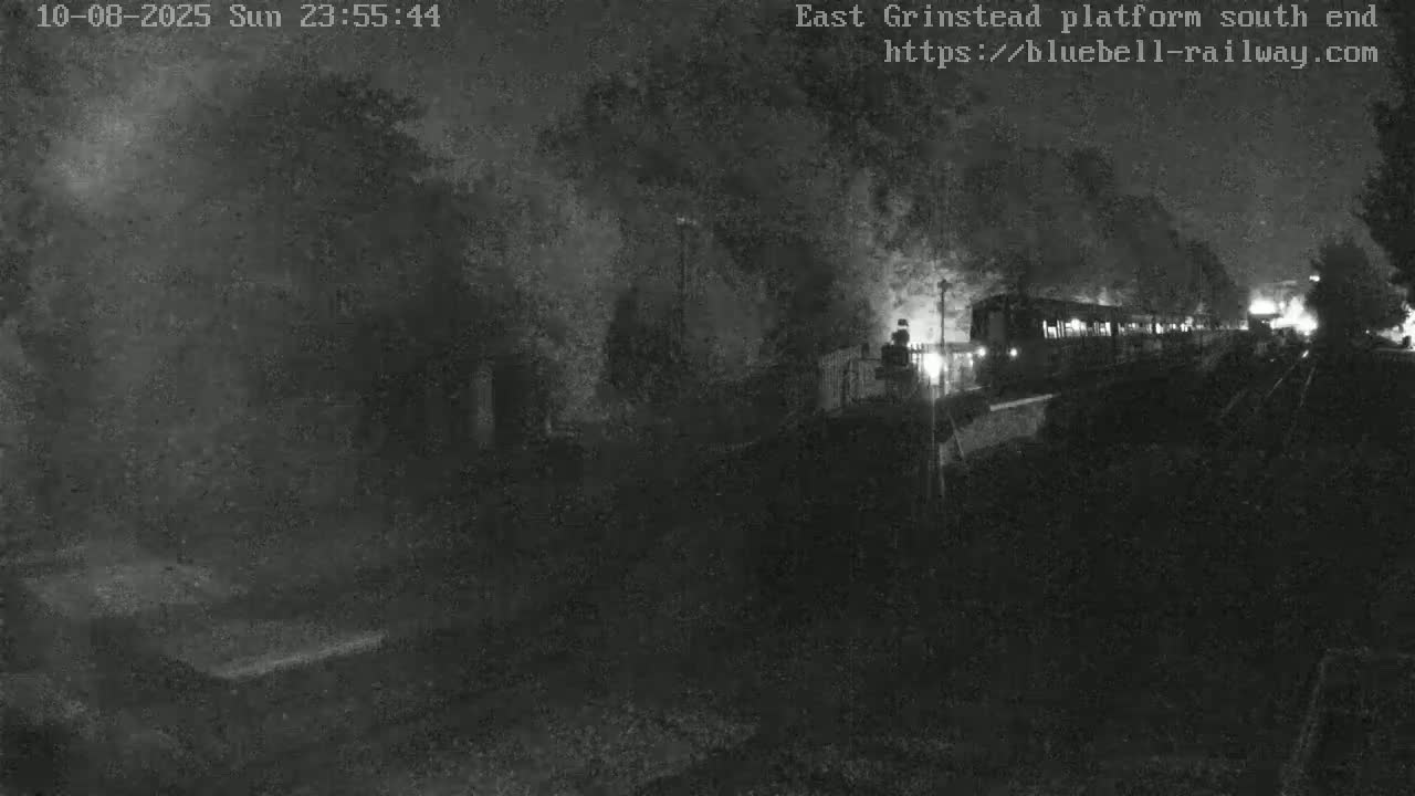 East Grinstead Station Bluebell Railway Platforms South End Live Cam - Mid Sussex, East Sussex, South East, England, United Kingdom