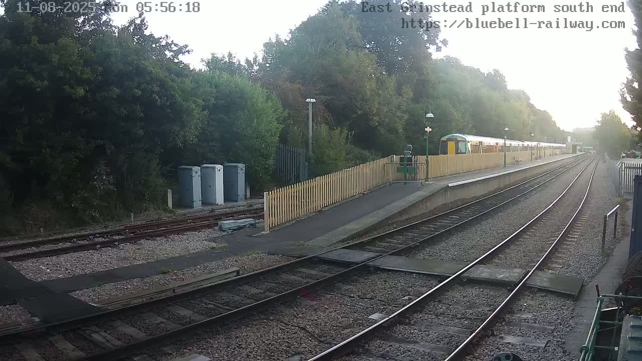 East Grinstead Station Bluebell Railway Platforms South End Live Cam - Mid Sussex, East Sussex, South East, England, United Kingdom