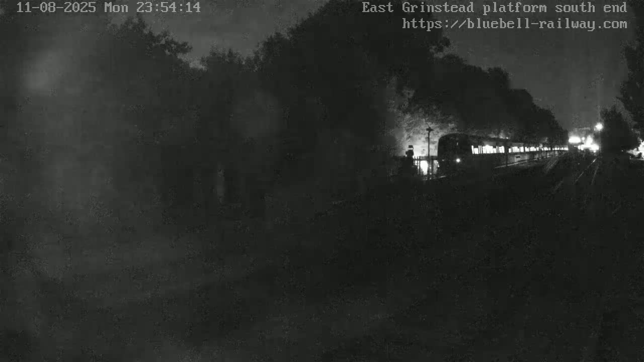East Grinstead Station Bluebell Railway Platforms South End Live Cam - Mid Sussex, East Sussex, South East, England, United Kingdom