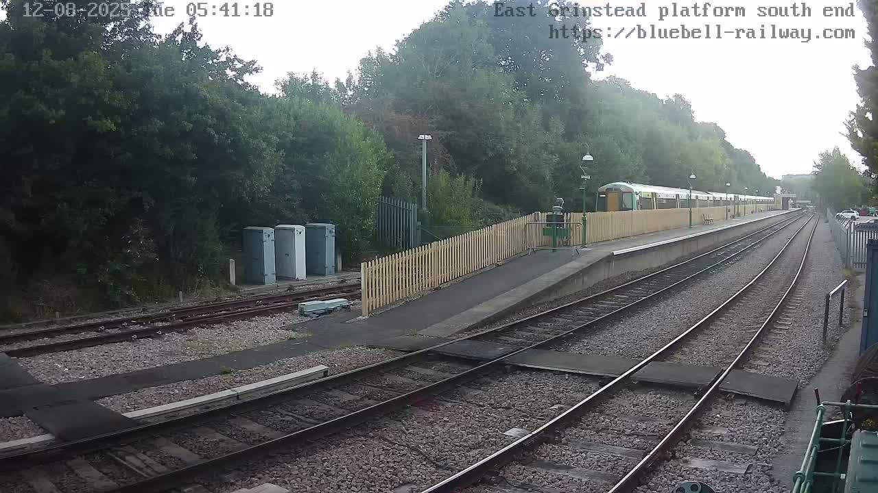East Grinstead Station Bluebell Railway Platforms South End Live Cam - Mid Sussex, East Sussex, South East, England, United Kingdom