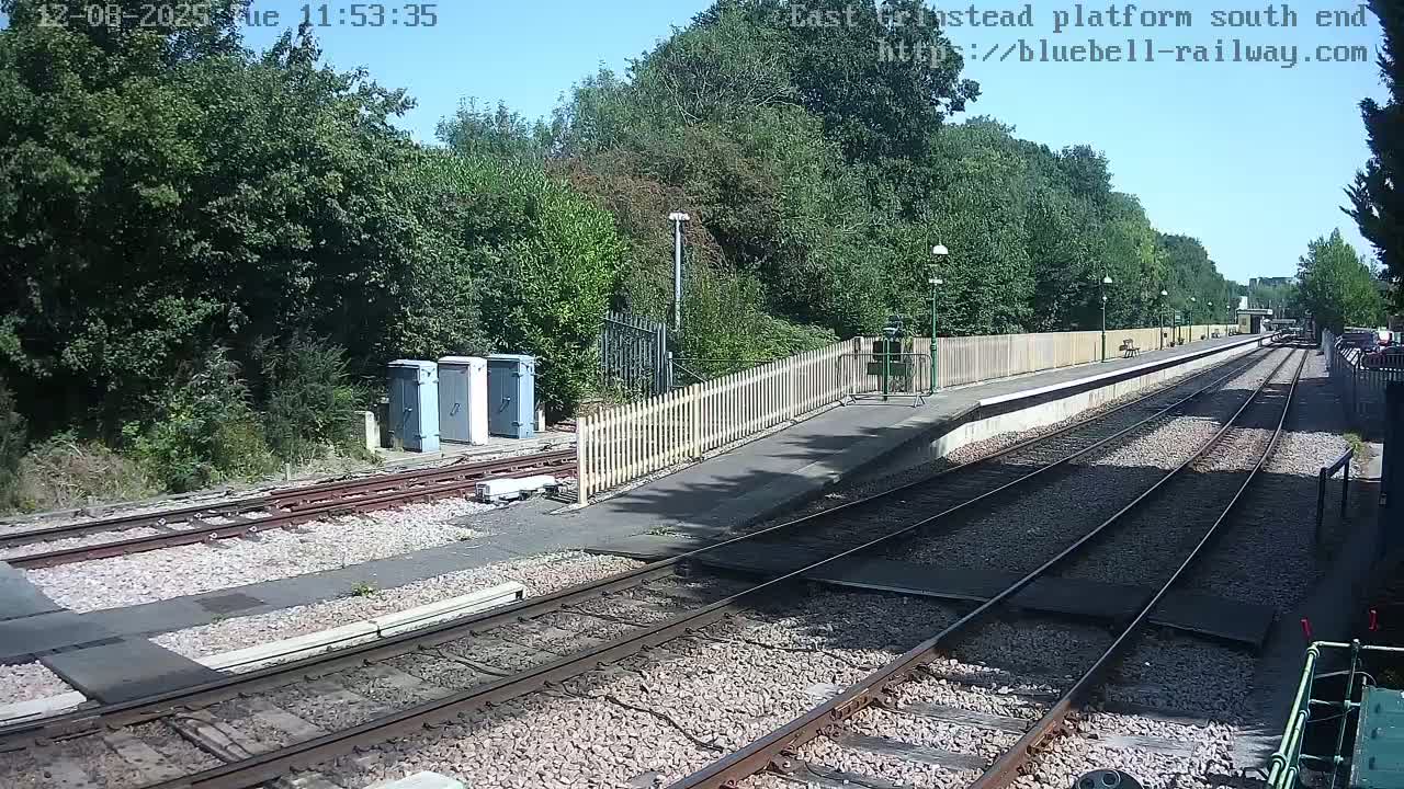 East Grinstead Station Bluebell Railway Platforms South End Live Cam - Mid Sussex, East Sussex, South East, England, United Kingdom