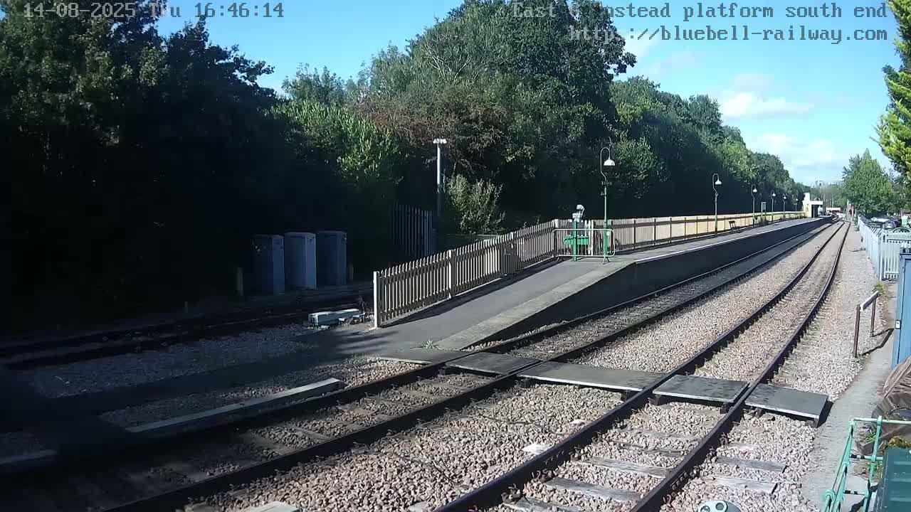 East Grinstead Station Bluebell Railway Platforms South End Live Cam - Mid Sussex, East Sussex, South East, England, United Kingdom