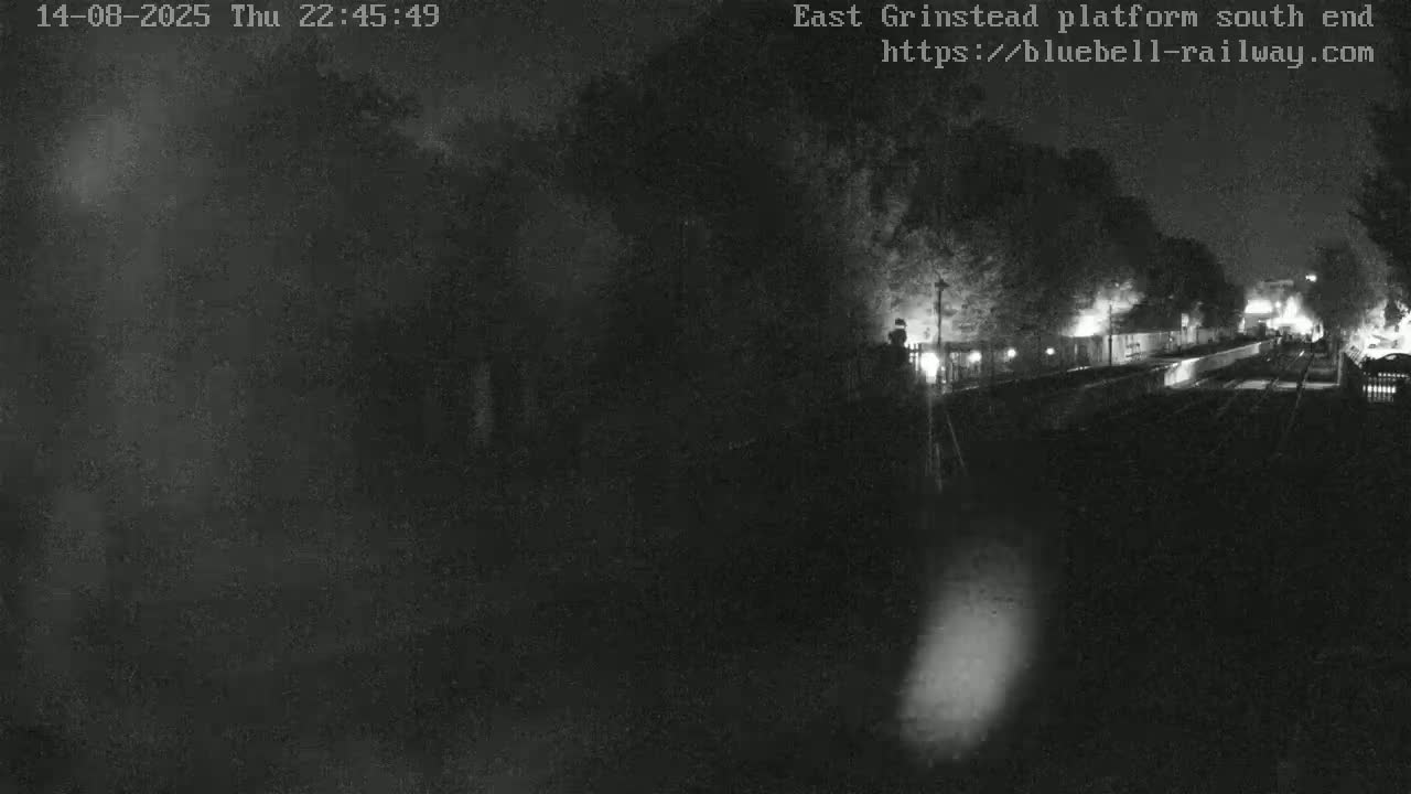 East Grinstead Station Bluebell Railway Platforms South End Live Cam - Mid Sussex, East Sussex, South East, England, United Kingdom