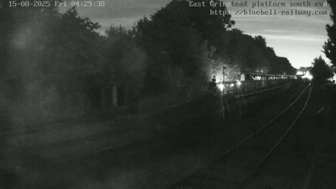 East Grinstead Station Bluebell Railway Platforms South End Live Cam - Mid Sussex, East Sussex, South East, England, United Kingdom