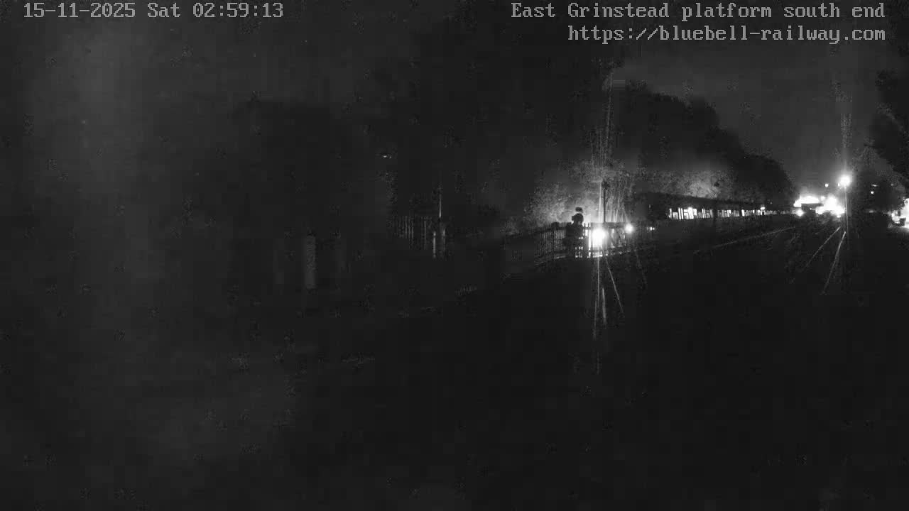 East Grinstead Station Bluebell Railway Platforms South End Live Cam - Mid Sussex, East Sussex, South East, England, United Kingdom