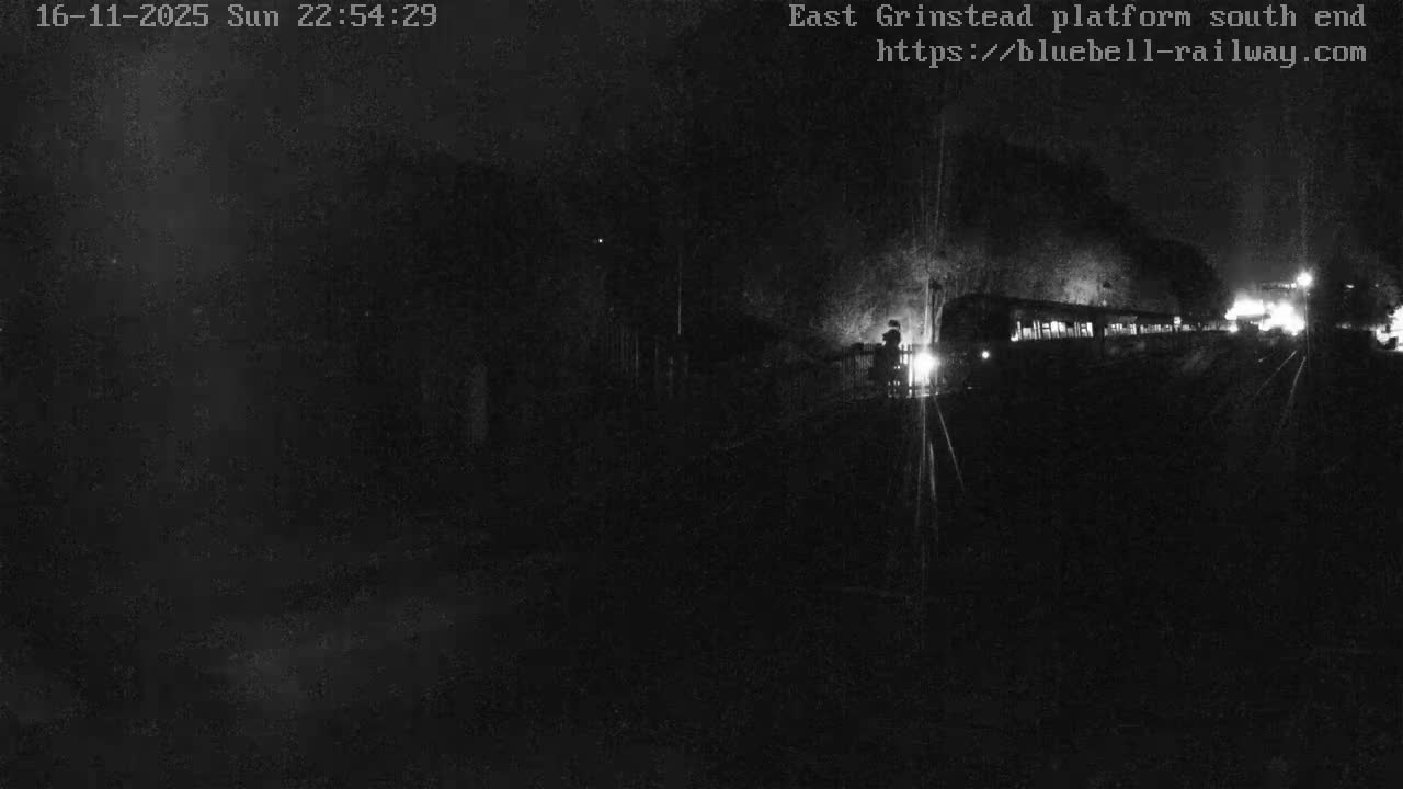 East Grinstead Station Bluebell Railway Platforms South End Live Cam - Mid Sussex, East Sussex, South East, England, United Kingdom