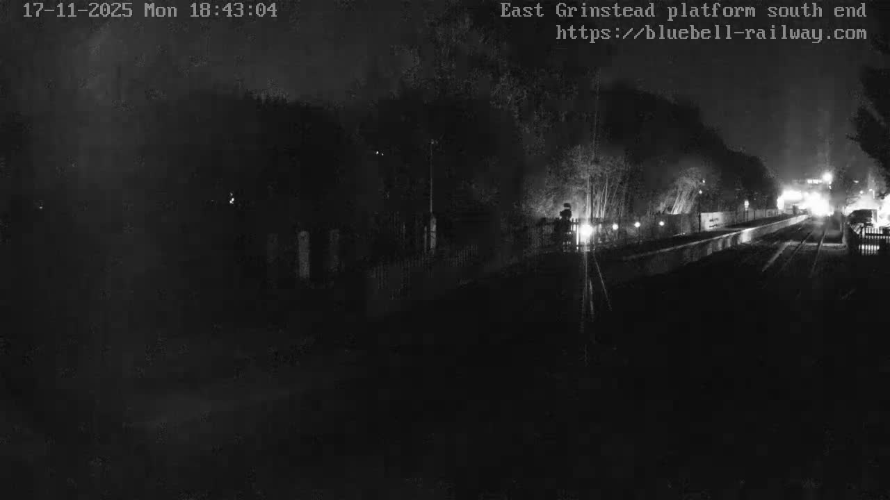 East Grinstead Station Bluebell Railway Platforms South End Live Cam - Mid Sussex, East Sussex, South East, England, United Kingdom