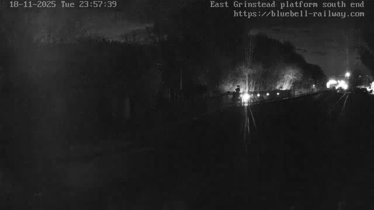 East Grinstead Station Bluebell Railway Platforms South End Live Cam - Mid Sussex, East Sussex, South East, England, United Kingdom