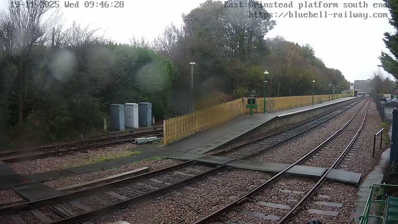 East Grinstead Station Bluebell Railway Platforms South End Live Cam - Mid Sussex, East Sussex, South East, England, United Kingdom