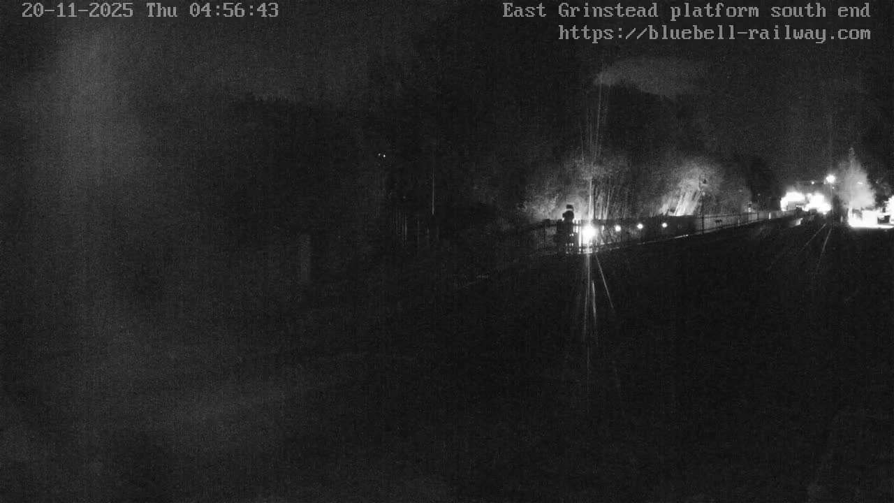 East Grinstead Station Bluebell Railway Platforms South End Live Cam - Mid Sussex, East Sussex, South East, England, United Kingdom