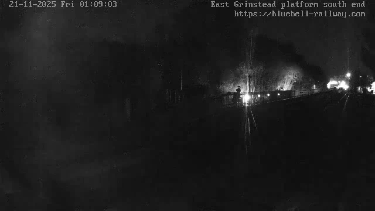 East Grinstead Station Bluebell Railway Platforms South End Live Cam - Mid Sussex, East Sussex, South East, England, United Kingdom
