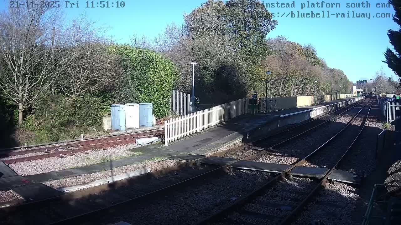 East Grinstead Station Bluebell Railway Platforms South End Live Cam - Mid Sussex, East Sussex, South East, England, United Kingdom