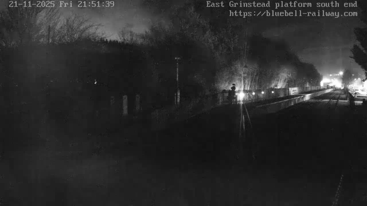 East Grinstead Station Bluebell Railway Platforms South End Live Cam - Mid Sussex, East Sussex, South East, England, United Kingdom