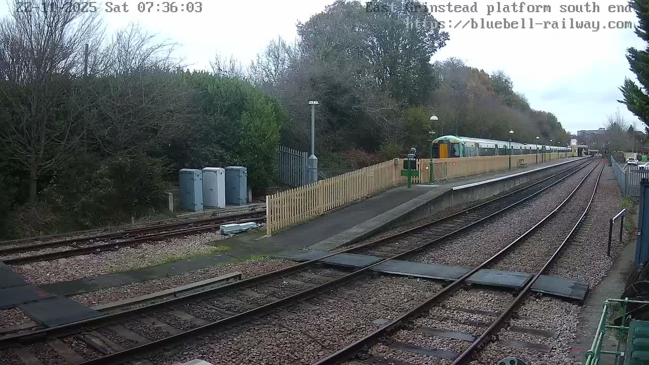 East Grinstead Station Bluebell Railway Platforms South End Live Cam - Mid Sussex, East Sussex, South East, England, United Kingdom