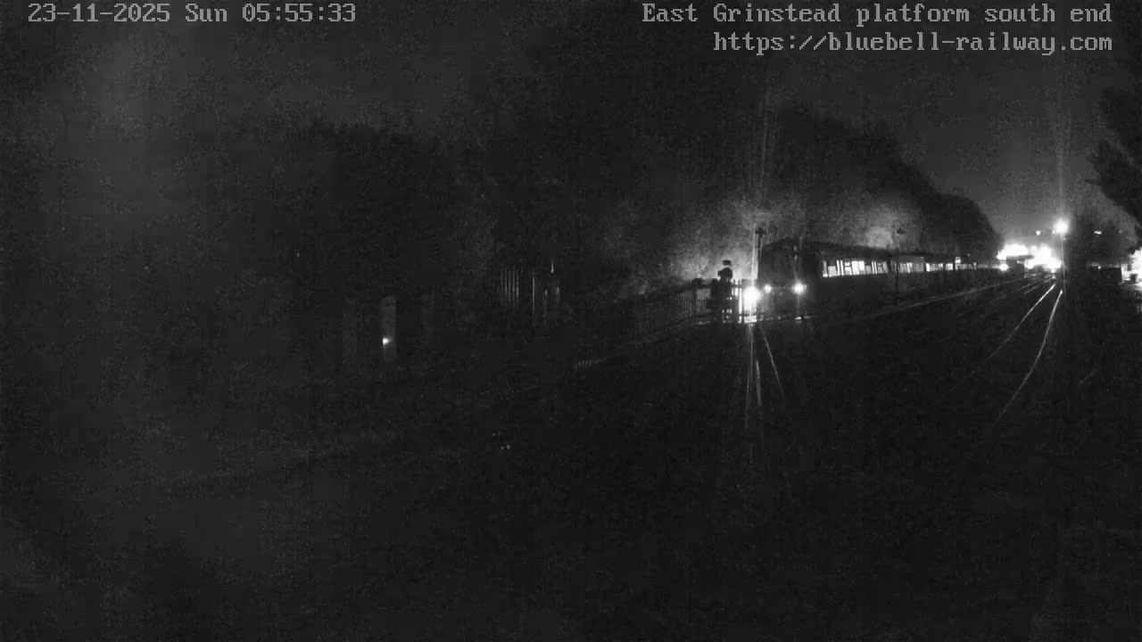 East Grinstead Station Bluebell Railway Platforms South End Live Cam - Mid Sussex, East Sussex, South East, England, United Kingdom