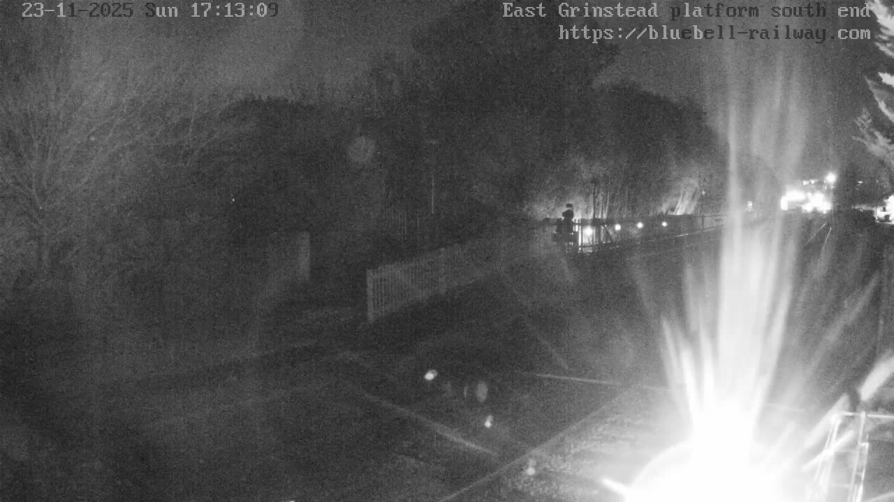 East Grinstead Station Bluebell Railway Platforms South End Live Cam - Mid Sussex, East Sussex, South East, England, United Kingdom