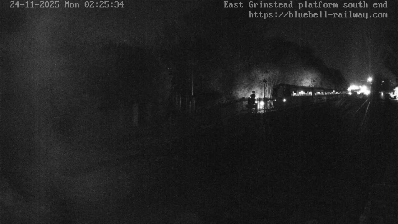 East Grinstead Station Bluebell Railway Platforms South End Live Cam - Mid Sussex, East Sussex, South East, England, United Kingdom