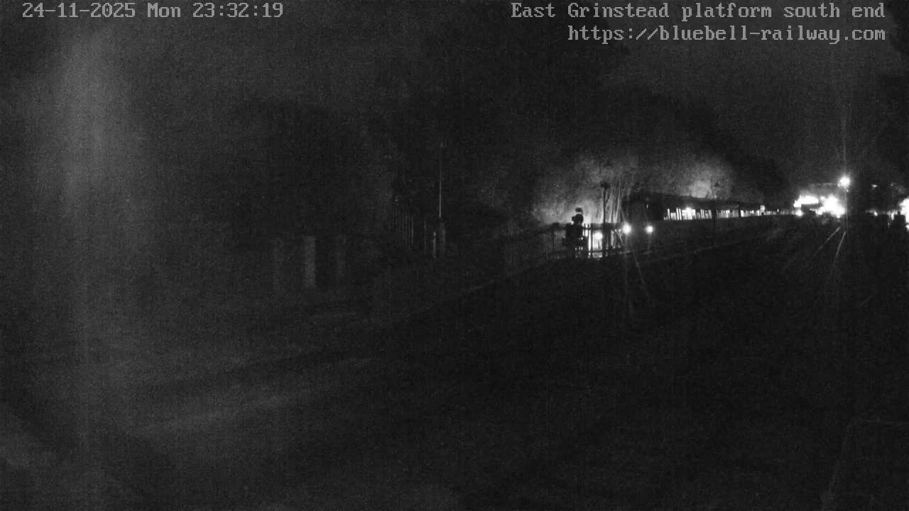 East Grinstead Station Bluebell Railway Platforms South End Live Cam - Mid Sussex, East Sussex, South East, England, United Kingdom