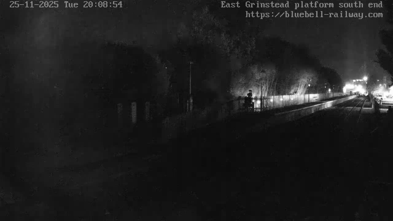 East Grinstead Station Bluebell Railway Platforms South End Live Cam - Mid Sussex, East Sussex, South East, England, United Kingdom
