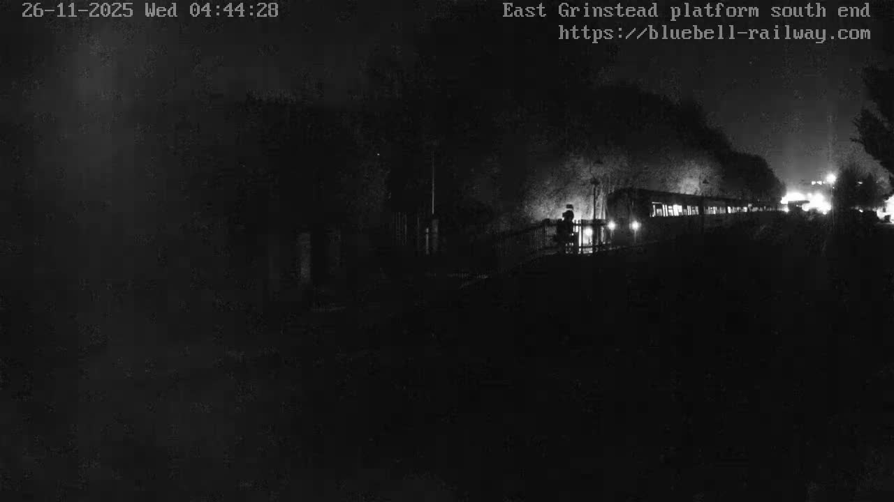 East Grinstead Station Bluebell Railway Platforms South End Live Cam - Mid Sussex, East Sussex, South East, England, United Kingdom
