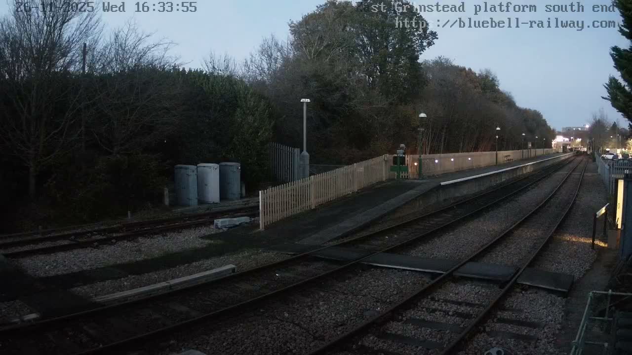 East Grinstead Station Bluebell Railway Platforms South End Live Cam - Mid Sussex, East Sussex, South East, England, United Kingdom